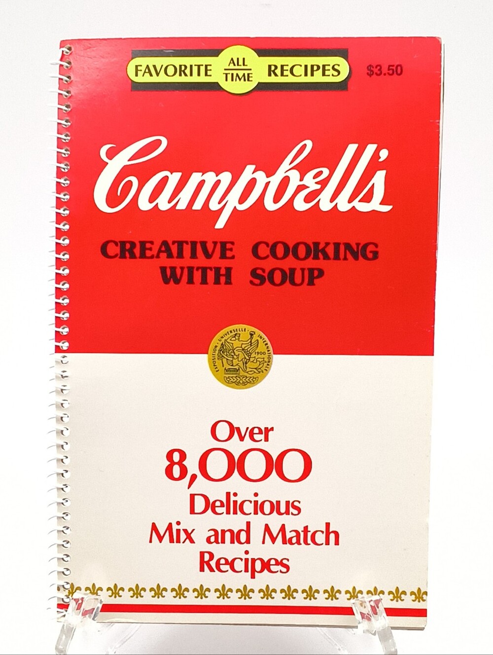 1985 Campbells Creative Cooking With Soup Cookbook -Over 8000 Mix/Match Recipes